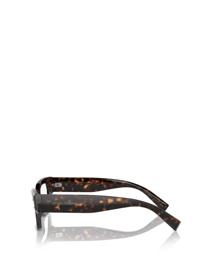 Dolce & Gabbana Dolce  Gabbana Eyewear Rectangular Frame Glasses