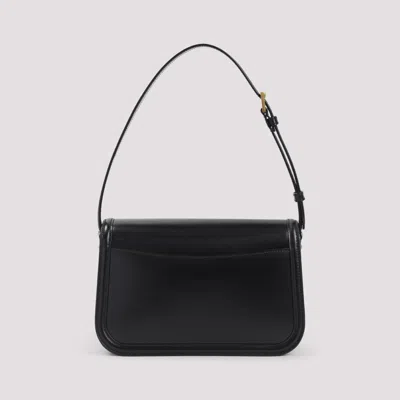 Saint Laurent Solferino Medium Bag In Box Leather In Black