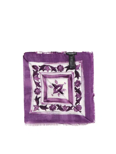 Dolce & Gabbana Dolce  Gabbana Maiolica Print Scarf