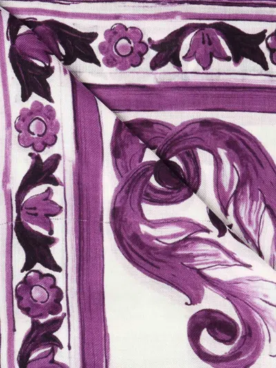 Dolce & Gabbana Dolce  Gabbana Maiolica Print Scarf
