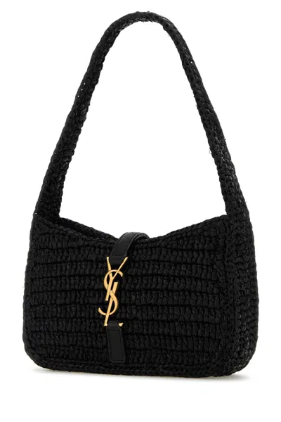 Saint Laurent Mini Hobo 5a7 Black Crochet
