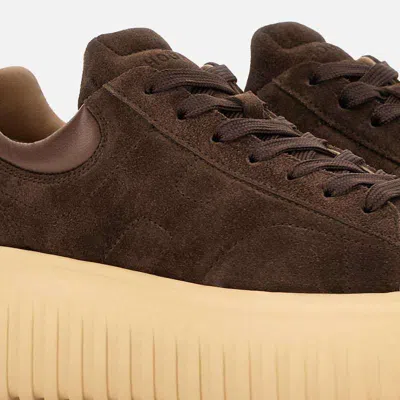 Hogan Leather Lace-up Sneakers Platform Sole