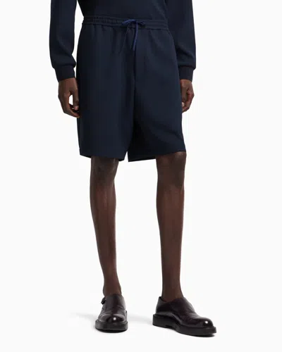 Emporio Armani Bermuda Shorts In Blue