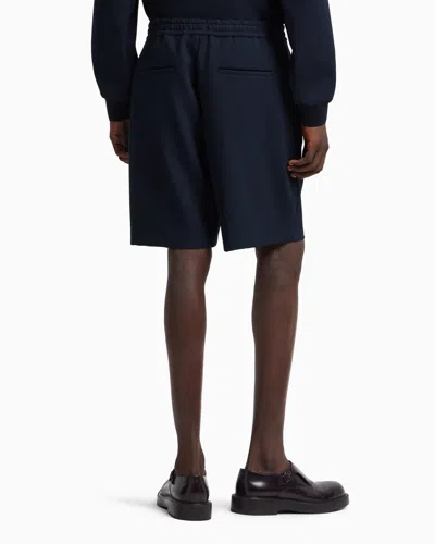Emporio Armani Bermuda Shorts In Blue