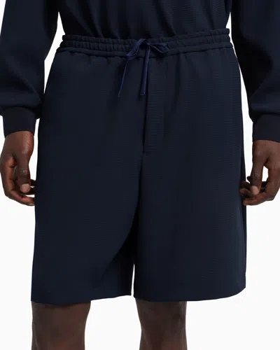 Emporio Armani Bermuda Shorts In Blue