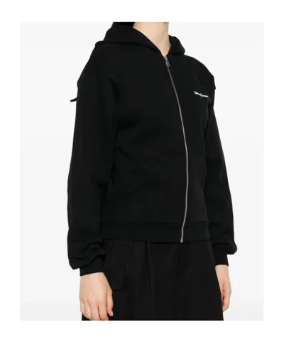 Coperni Black Disney Maleficent Zip Up Hoodie In Black