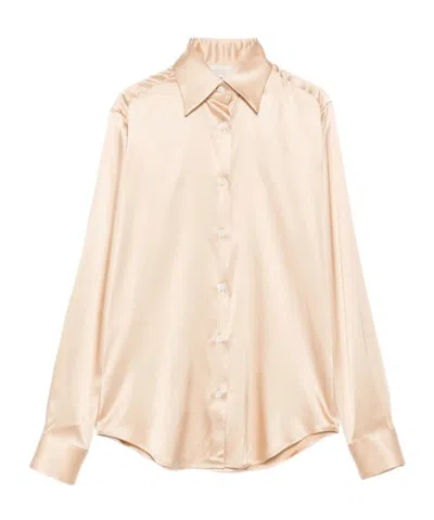 Mazzarelli Shirts Gold In Nude