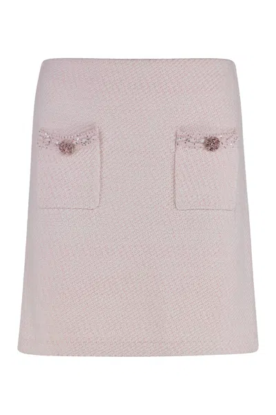 Self-portrait Knitted Mini Skirt