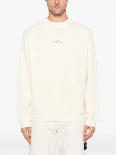 Stone Island Pure Cotton Clothing Sweaters In Neutral