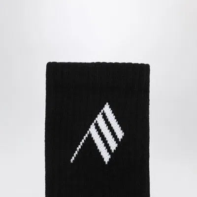 Attico The   Black/white Socks With Logo