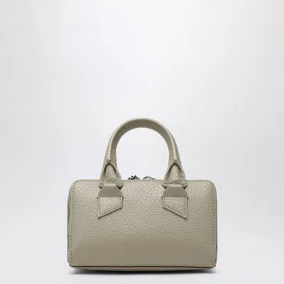 Attico Mini Friday Bag Top Handle Textured Finish In Gray