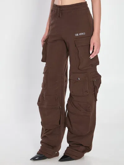 Attico Cargo Fern Pants In Brown
