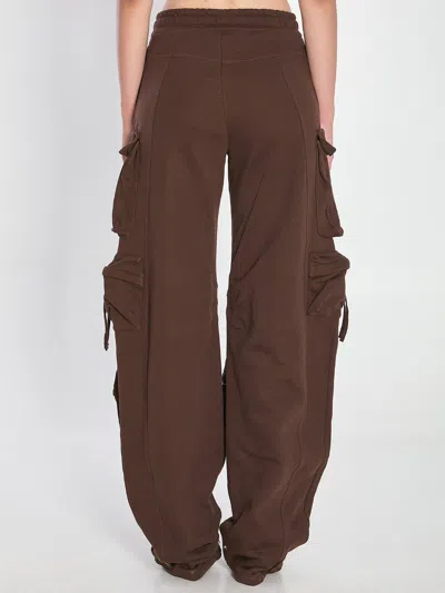 Attico Cargo Fern Pants In Brown