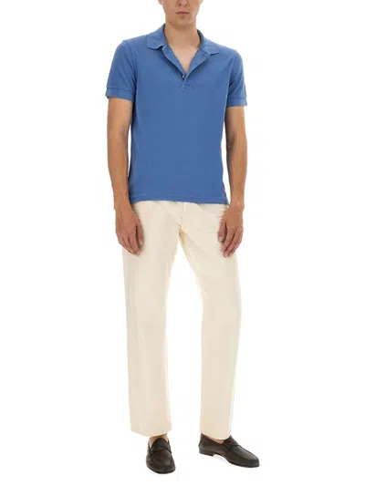 Tom Ford Textured Piquet Polo With Classic Three-button Placket