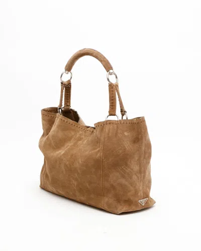 Prada Suede Tote Bag
