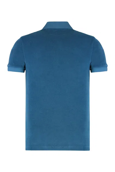 Tom Ford Towelling Polo Shirt In Multi