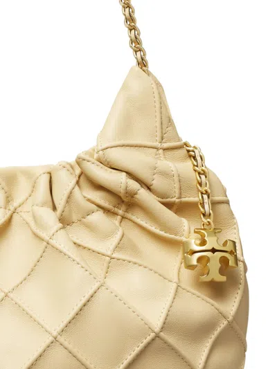 Tory Burch Mini Fleming Hobo Leather Shoulder Bag
