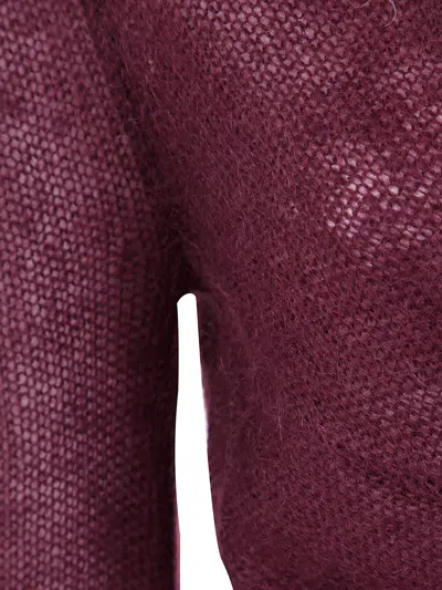 Twinset Jean Noir Avec Ceinture Et Grande Boucle In Burgundy