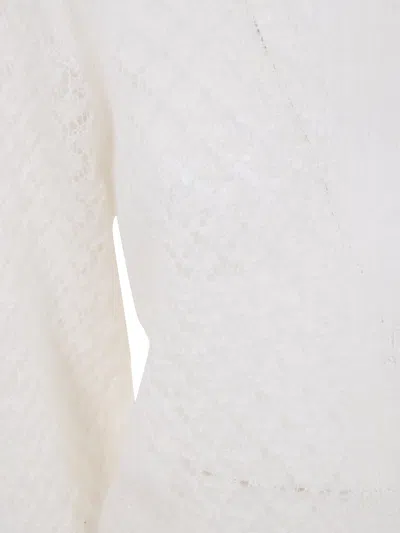 Twinset Twin-set White Wool Blend Sweater