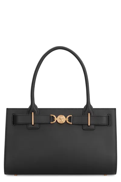 Versace Medusa 95 Shopper Handbag In Black