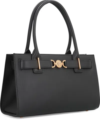Versace Medusa 95 Shopper Handbag In Black