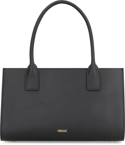 Versace Medusa 95 Shopper Handbag In Black