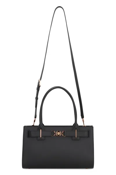 Versace Medusa 95 Shopper Handbag In Black