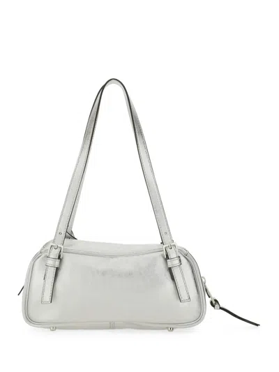 Versace Rectangular Silver Double Handle Shoulder Bag