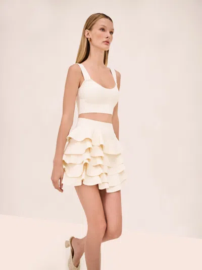 Alexis Arli Skirt Ivory In Pattern