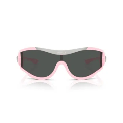 Versace Eyewear Shield-frame Sunglasses In Black