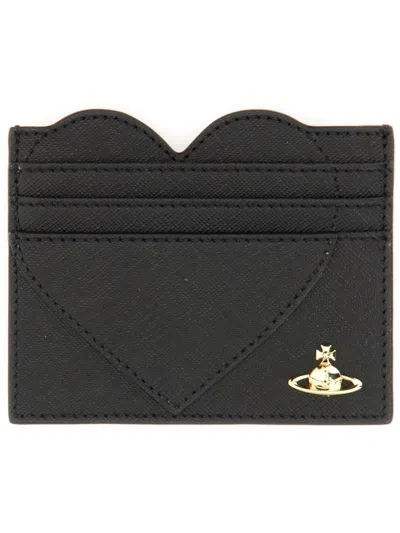 Vivienne Westwood Black Polyurethane Cotton Wallets
