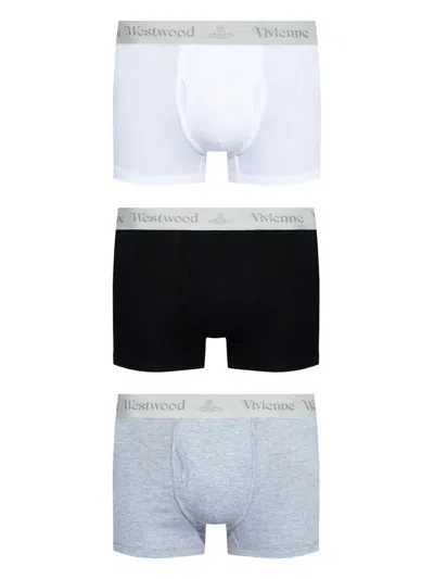 Vivienne Westwood Three Pack Boxer Grey Band