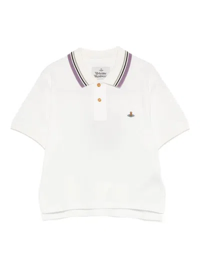 Vivienne Westwood Ribbed Collar Short Sleeves Top