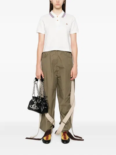 Vivienne Westwood Ribbed Collar Short Sleeves Top