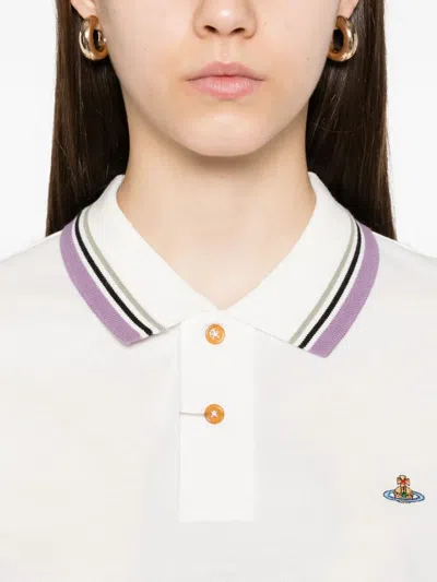 Vivienne Westwood Ribbed Collar Short Sleeves Top