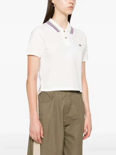 Vivienne Westwood Ribbed Collar Short Sleeves Top