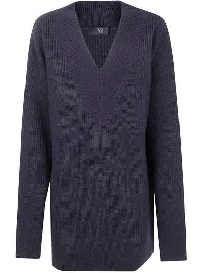 Y's Ribbed Wool Long Sweater
