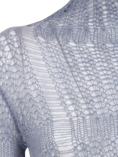 Y's Open-knit Long Sleeved Sweater