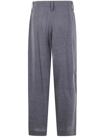 Y's Pleated-front Wool Trousers