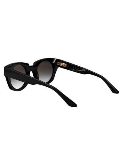 Yohji Yamamoto Pure Black Acetate Sunglasses In Black