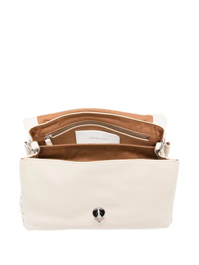 Zanellato Postina Daily Small Leather Handbag In Neutral