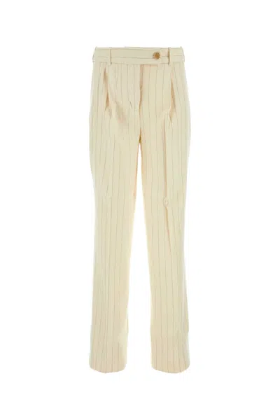 Zimmermann Pantalone Dalla Gamba Ampia Luminosity In Misto Lana Ricamata  Donna