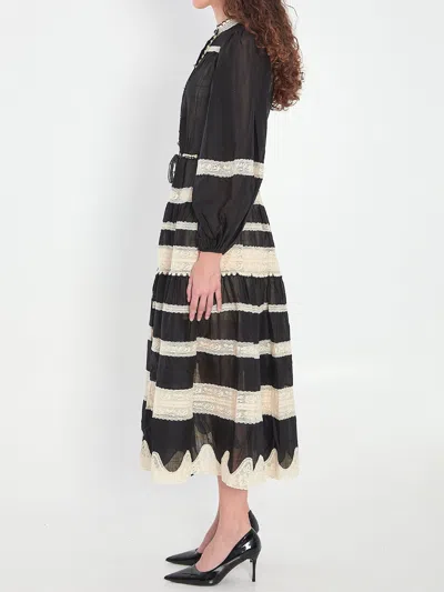 Zimmermann Rhiannon Billow Maxi Dress In Black