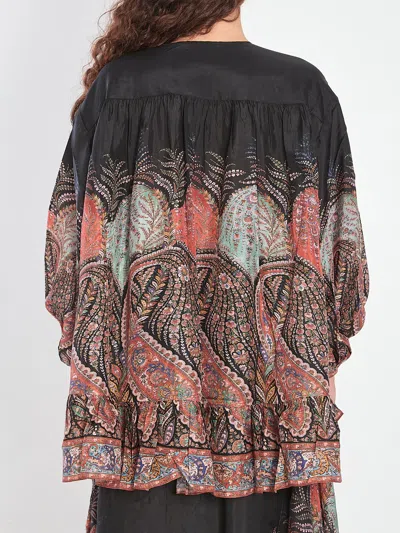 Zimmermann Rhiannon Ruffle Blouse In Multi