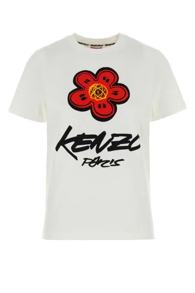 Kenzo T-shirt In Cotone Bianco  Donna In White