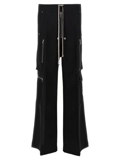 Rick Owens Wide-leg Trousers With High Waist And Utility Pockets