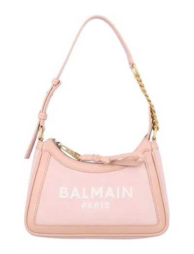 Balmain B-army Suede Shoulder Bag