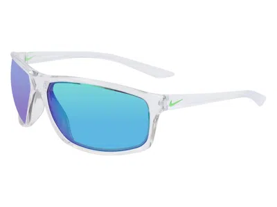 Pre-owned Nike Adrenaline Wrap Sunglasses 9016615) In Clear Grey Green Clear Grey Green (adrenaline/m/ev1113