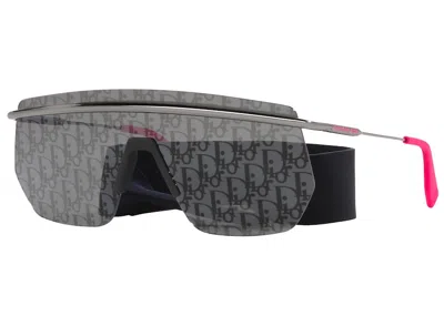Pre-owned Dior Women's  Sunglasses Motion M2i In Shiny Gunmetal