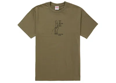 Pre-owned Supreme Men's  Gonz Tee Shirt (ss25) In Olive